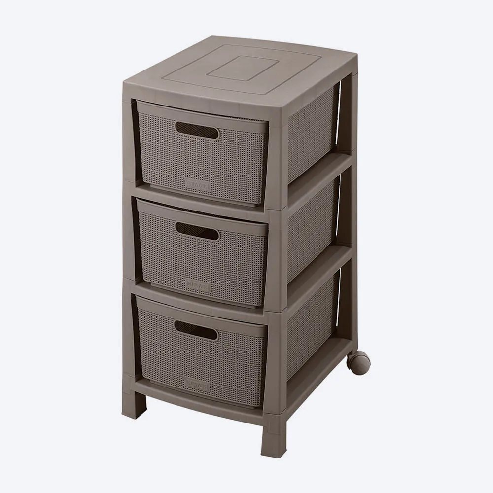 Cajonero Fique con 3 Gavetas - Rimax